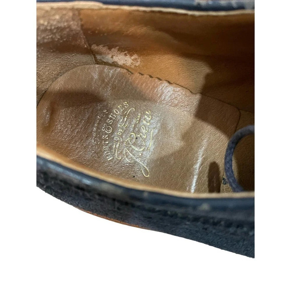 J Crew Blue Suede Wingtip Shoes size 9 main image 6